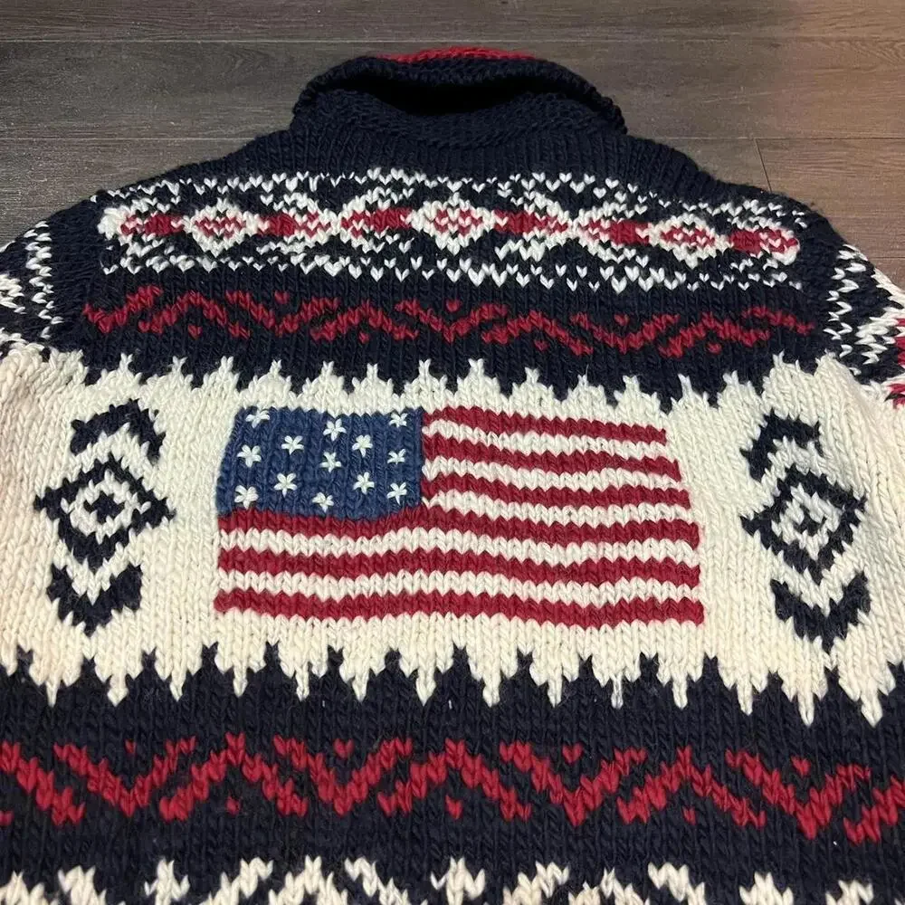 Vintage Polo Ralph Lauren Cowichan Sweater RARE - Picture 3 of 7